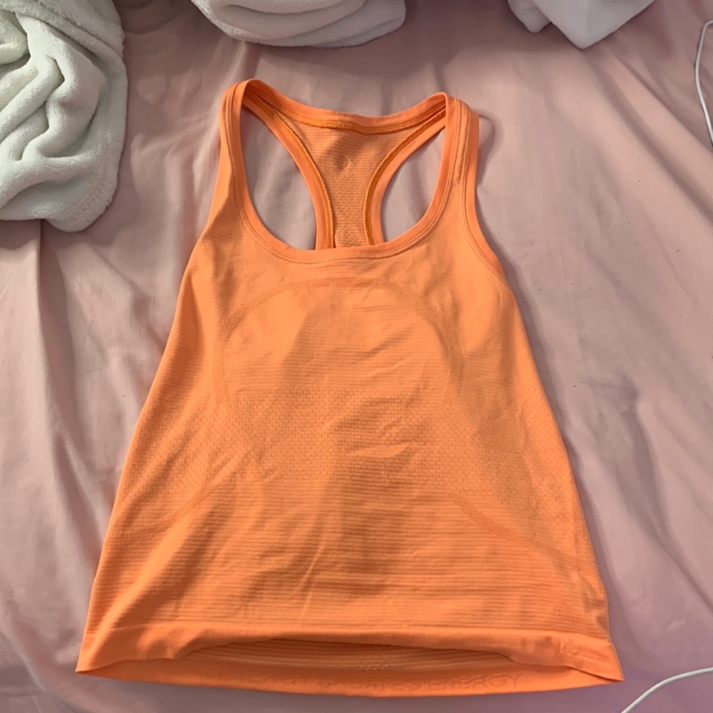 Lululemon Orange Soda Swiftly Tech Racerback Tank Top 2.0